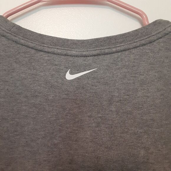 Nike Dri Fit Crew Neck Sweatshirt Adult Mens Gray Size Small Pullover - Picture 5 of 7